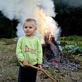 #ogień #ognisko #dym #wykopki #dzieci