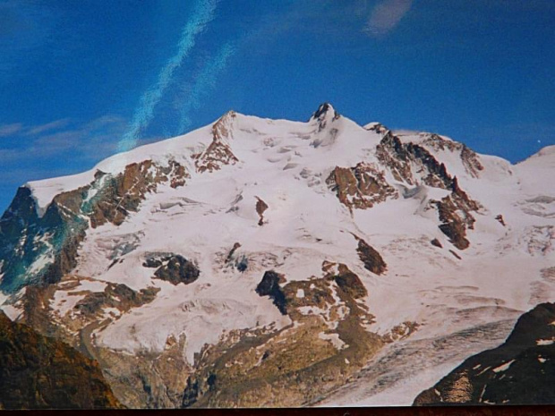 5.08.2001 Monte Rosa (4634 m), drugi szczyt Alp. #Alpy #MonteRosa #Szwajcaria