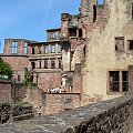 Zamek w Heidelbergu , zamek gotycko-renesansowy położony na górze Knigstuhl w Heidelbergu w Niemczech. #MIASTA #NIEMCY #HEIDELBERG