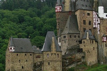 Burg Eltz #Burg #Eltz #Zamek #Niemcy #rzeka #las