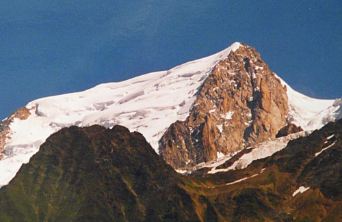 14.08.2001 Mont Blanc du Tcul (4248 m), Zdjęcie jak poprzednio. #Alpy #Francja