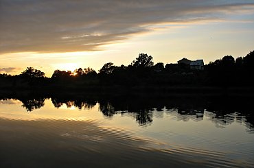 #zalew #niebo #ZachódSłońca #woda #odbicie