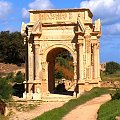 Łuk Septimusa Severiusa - Leptis Magna (Lubda) starorzymskie miasto z ok. II w. n.e.