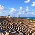 Teatr - Leptis Magna (Lubda) starorzymskie miasto z ok. II w. n.e.