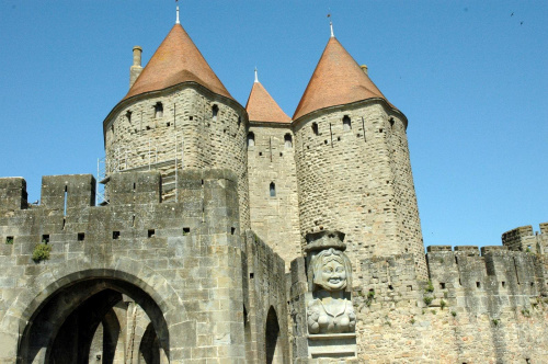 Carcassonne - potężne mury Carcassonne #CARCASSONNE #MIASTA