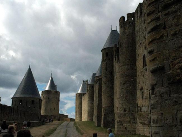 Carcassonne - potężne mury Carcassonne #CARCASSONNE #MIASTA