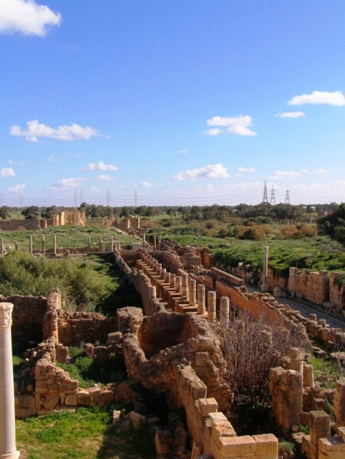 Leptis Magna (Lubda) starorzymskie miasto z ok. II w. n.e.