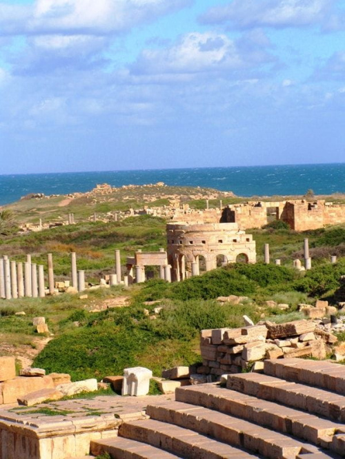 Leptis Magna (Lubda) starorzymskie miasto z ok. II w. n.e.