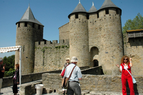 Carcassonne - potężne mury Carcassonne #CARCASSONNE #MIASTA