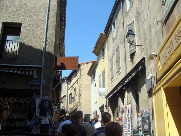 Carcassonne Francja uliczki miasta #CARCASSONNE #MIASTA