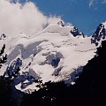 31.07.2002 Szczyty w górnej części doliny Adyłsu. #Adyłsu #góry #Kaukaz