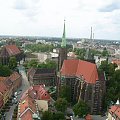 Wakacje 2007 - Wrocław zwiedzanie - widok z Katedry p.w.św. Jana Chciciela #wakacje #wrocław #miasto #odra