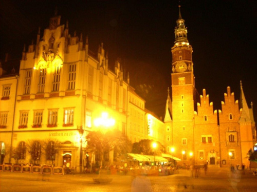 Wakacje 2007 - Wrocław nocą2 #wakacje #wrocław #noc #rynek #miasto