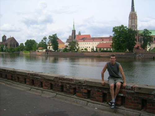 Wakacje 2007 - Wrocław zwiedzanie - nad Odrą 2 #wakacje #wrocław #miasto #odra