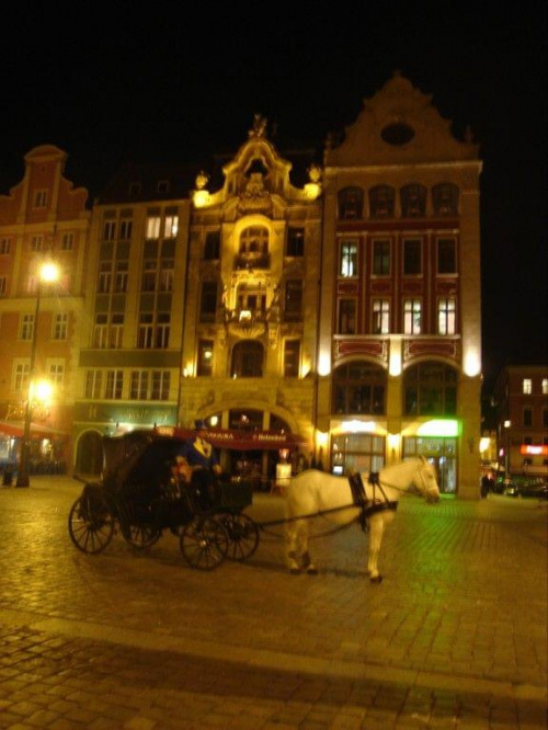 Wakacje 2007 - Wrocław nocą1 #wakacje #wrocław #noc #rynek #miasto