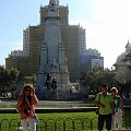 Madryt-Hiszpania- Plaza de Espana - pomnik Miguela Cervantesa #MADRYT #MIASTA #POMNIKI #PLACE