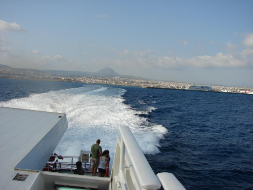 odpływamy z portu w Iraklionie (Hiraklion) #Kreta #Santorini #morze #Thira #Oia #ocean