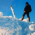 1.02.2003 15 godz.
Szczyt Śnieżnika (1424 m). Wiał silny lodowaty wiatr, szybko musiałem schodzić niżej.. #góry #Śnieżnik