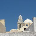 Thira stolica Santorini #Kreta #wyspa #Santorini #wyprawa #natura #mozre #ocean #zatoka #port #domy #biale #kolory #romantycznie