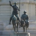 Madryt-Hiszpania- Plaza de Espana - pomnik Miguela Cervantesa,Don Kichota i Sancho Pansy #MADRYT #MIASTA #POMNIKI #PLACE