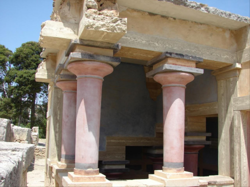 weranda z tarczami #Kreta #Knossos #zabytki #archeologia