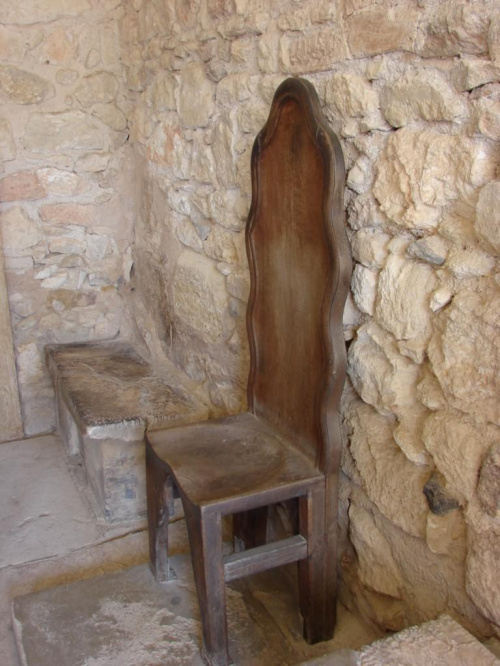 przedsionek sali tronowej - drewniany tron #Kreta #Knossos #zabytki #archeologia