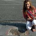 Madryt-Hiszpania- Puerta del Sol -Kamień wmurowany w plac symbolizujący Kilometr Zerowy #MADRYT #MIASTA #PLACE