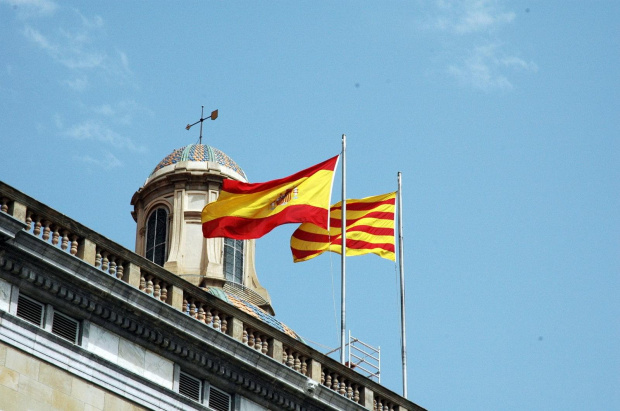 BARCELONA-HISZPANIA-Placa de Sant Jaume-Palau de la Generalitat #BARCELONA #MIASTA #PLACE