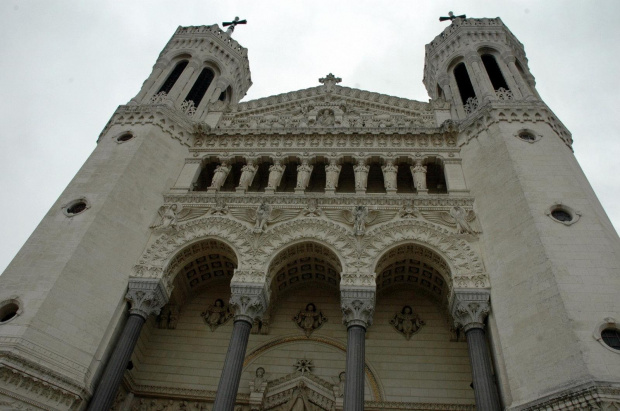 LYON Francja -bazylika Najświętszej Maryi Panny (La basilique de Notre-Dame de Fourvire) #LYON #MIASTA #BAZYLIKI