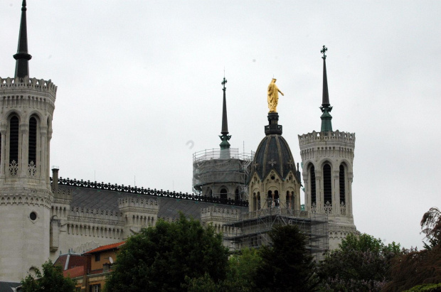 LYON Francja -bazylika Najświętszej Maryi Panny (La basilique de Notre-Dame de Fourvire) #LYON #MIASTA #BAZYLIKI