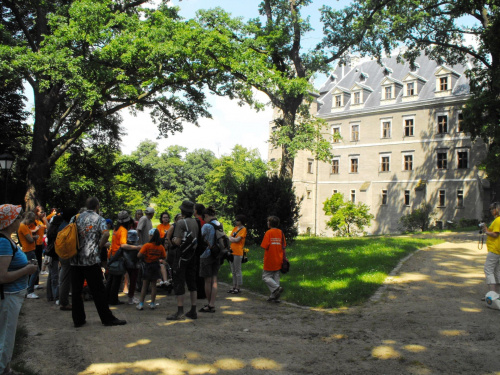 Gołuchów, lato 2009, Ośrodek Kultury Leśniej i zamek w Gołuchowie, Wielkopolski Park Narodowy