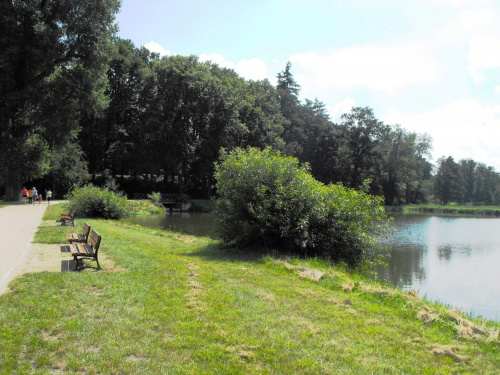 Gołuchów, lato 2009, Ośrodek Kultury Leśniej i zamek w Gołuchowie, Wielkopolski Park Narodowy