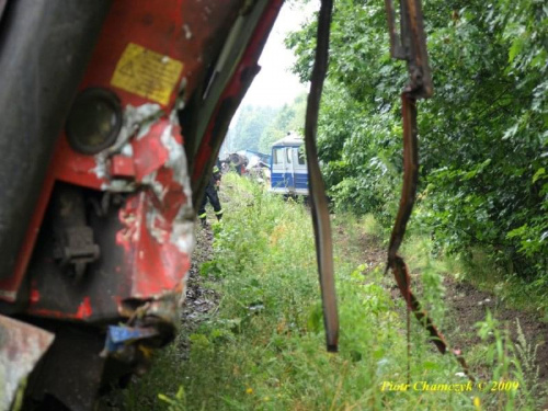 Wypadek kolejowy miedzy Piła a Starą Łubianką 4 sierpnia 2009 #kolej #wypadek #katastrofa #Piła #PKP #lato