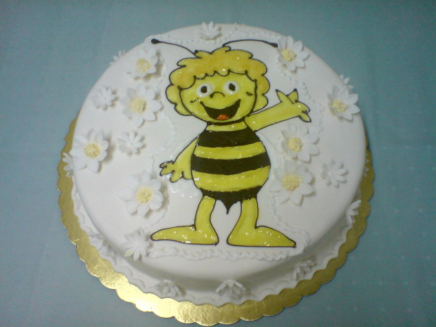 Pszczółka Maja #pszczoła #maja #tort #owady