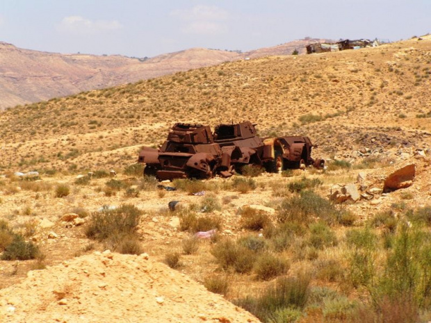 Pojazdy opancerzone z czasów II wojny światowej okolice Gharyanu