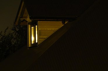 ... #nocne #żółto #wieś #gwiazdy #daleko #światło #lampy