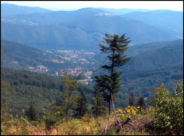 Beskid Mały.Widok z Magurki.