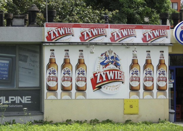 Tego złota nigdy dość :-) #piwo #żywiec #reklama #bilboard #Kraków