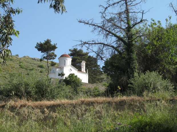 miejscowosć Drapanias - Kreta #Paleochora #kosciol