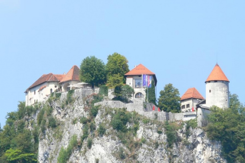 Słowenia, Bled zamek na urwisku.