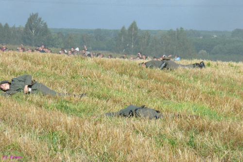 Inscenizacja bitwy pod Wizną - obrona schronu dowodzenia na Górze Strękowej. #StrękowaGóra #Wizna #Raginis