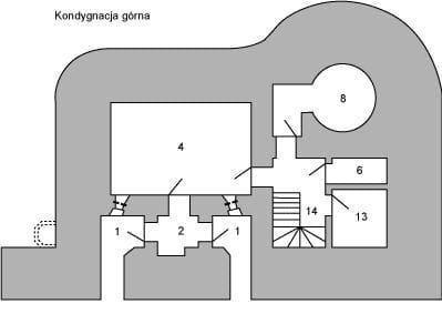 Regelbau 113d - Schron bojowy z sześciostrzelnicową kopułą pancerną dla km, z drużyną piechoty, bez izby flankującej #Regelbau113d