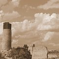 Zamek w Olsztynie #chmury #góry #historia #krajobraz #lezajsktm #zabytkiniebo #Olszytn #Polska #ruiny #sepia #skały #widok #zamek #zamki