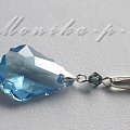 641W. SWAROVSKI Baroque Aquamarine i Aq. satin na srebrze - wisiorek 4cm
większy kryształ ok 20mm,
całość wykonczenia srebro