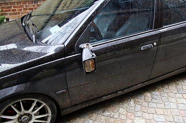 uszkodzone lusterko #AlfaRomeo155 #auto