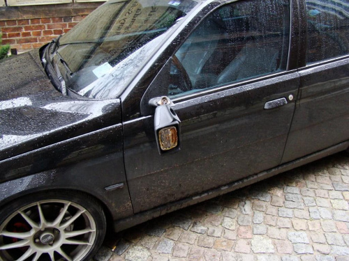 uszkodzone lusterko #AlfaRomeo155 #auto