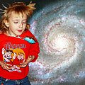 Konstancja na tle ramienia galaktyki M 51. #dzieci #galaktyka