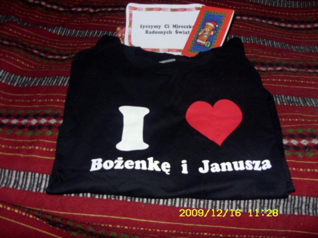 Dziekuje Bozence i Januszowi za prezent:):