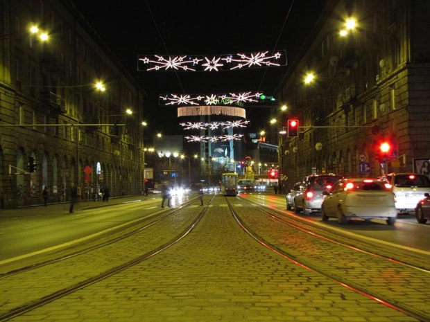 Wrocław przedświąteczny (jeszcze bez śniegu) :) widok z PL. Kościuszki na ul. Świdnicką w kier. południowym