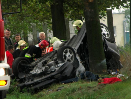 wypadek na 198 km koło Komornik (pod Poznaniem) #auto #wypadek #kraksa